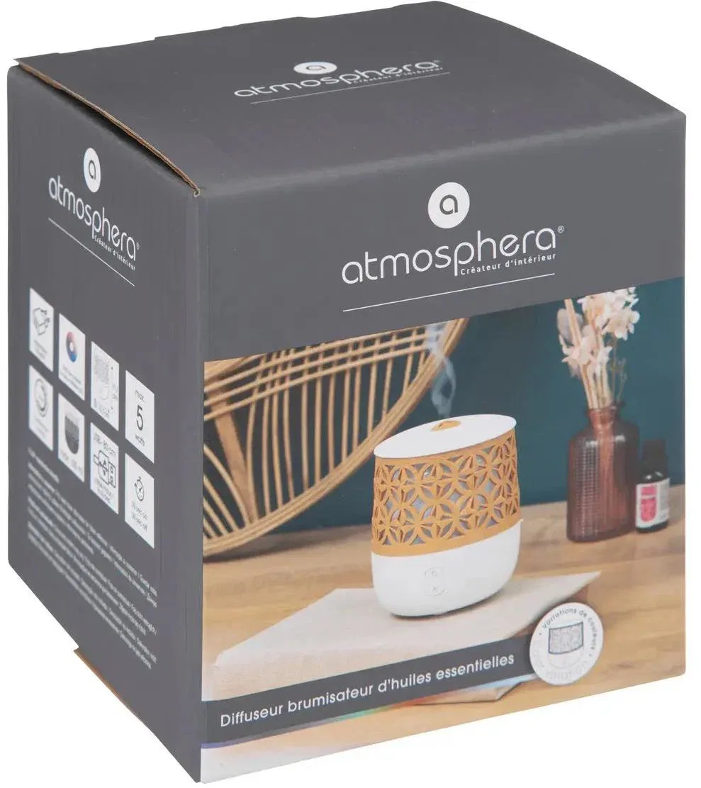 ATMOSPHERA USB Illóolaj diffúzor, 100 ml, fehér
