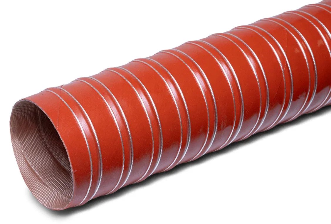 Escape6 Rugalmas tömlő, +250°C-ig hőálló, 63 mm átmérőjű, 4 m hosszú