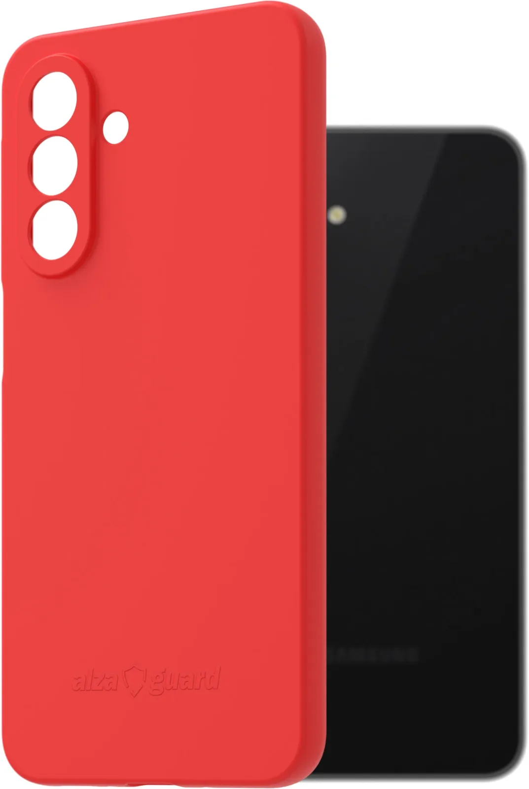 AlzaGuard Matte Case Samsung Galaxy A26 piros TPU tok