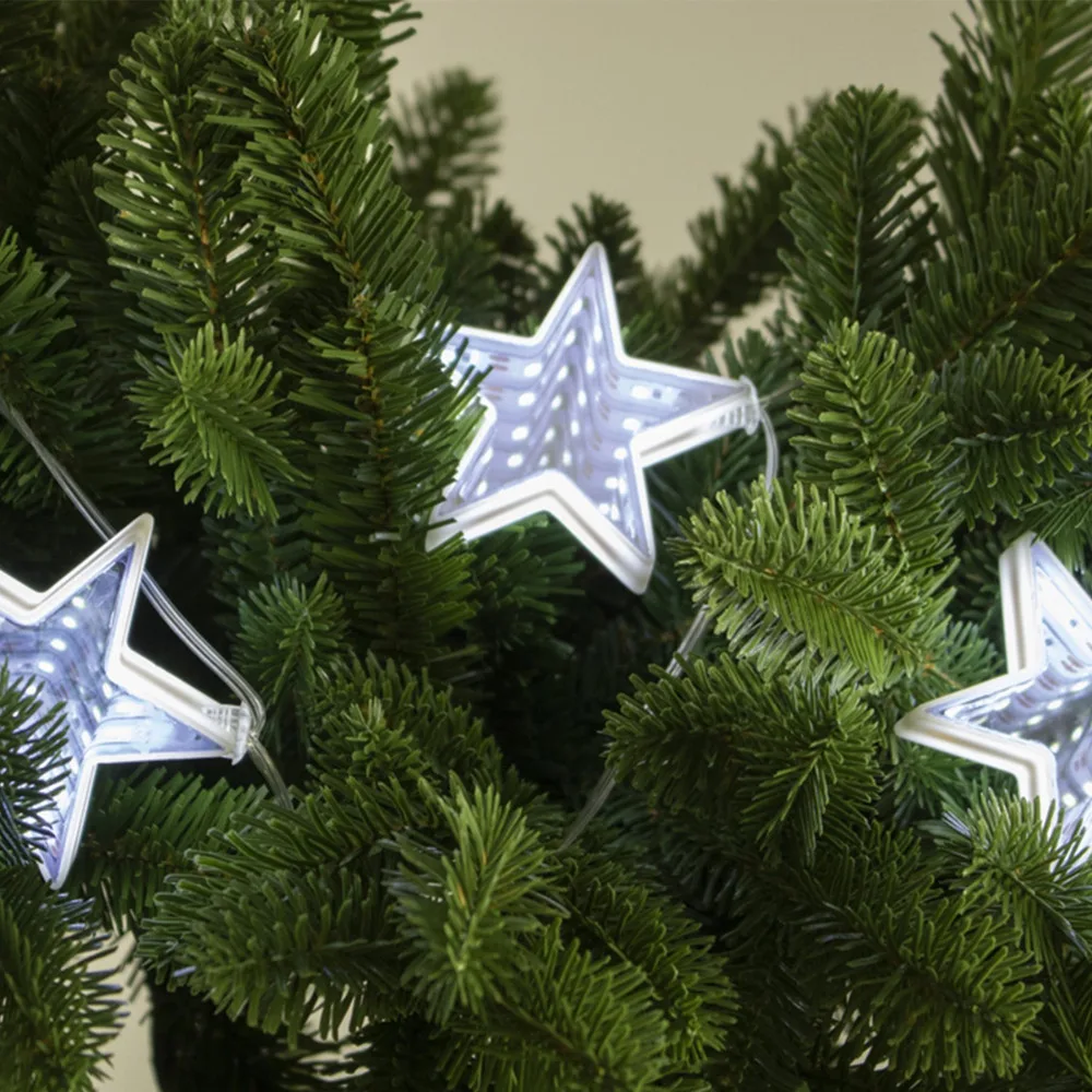 HOME by Somogyi MRLC 6/S LED-es díszfüzér, tükrös, csillag