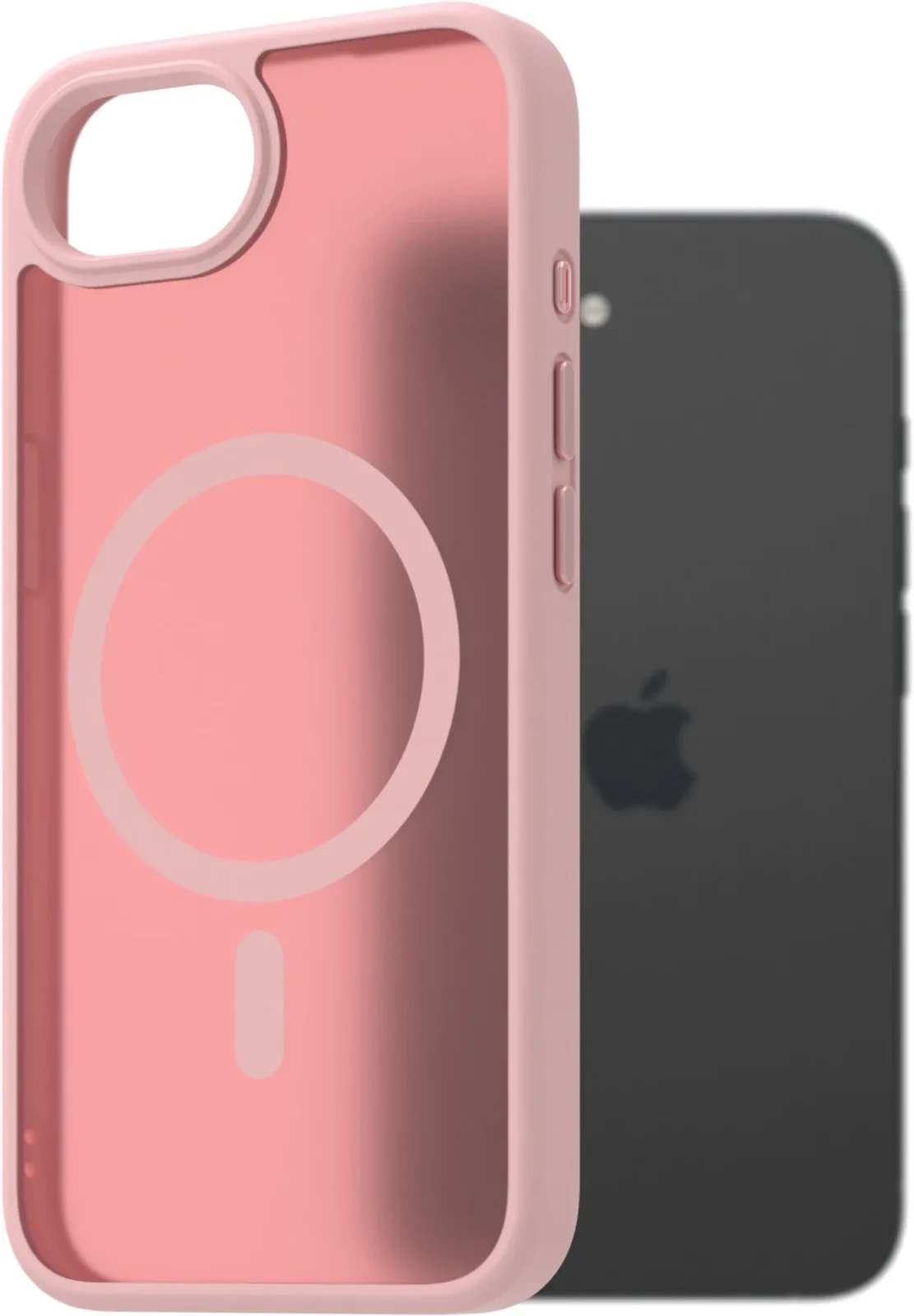 AlzaGuard Matte Case Compatible with Magsafe iPhone 16e rózsaszín tok