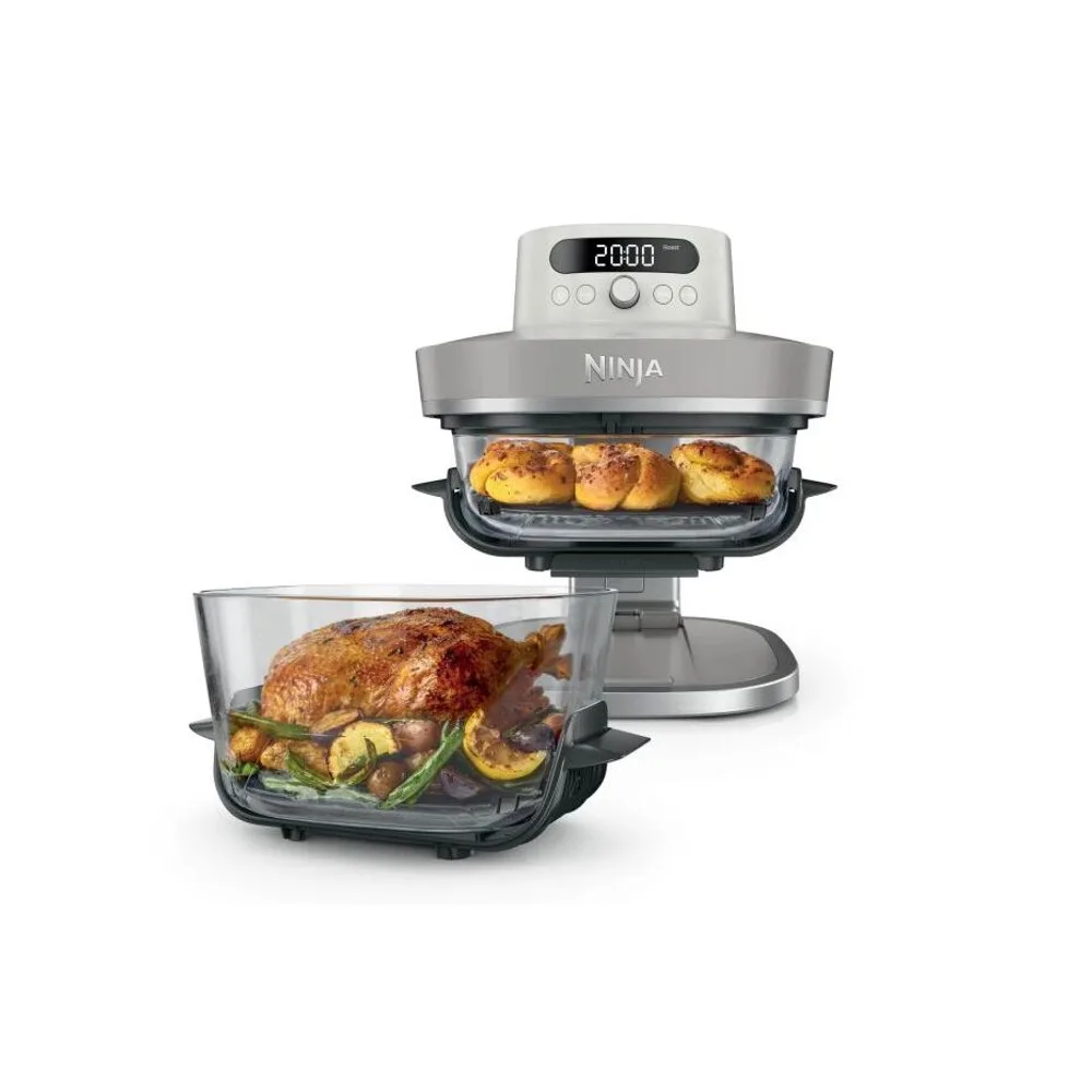 Ninja AS101EULG Crispi Pro 7in1 XL Air fryer, üveg - Csont