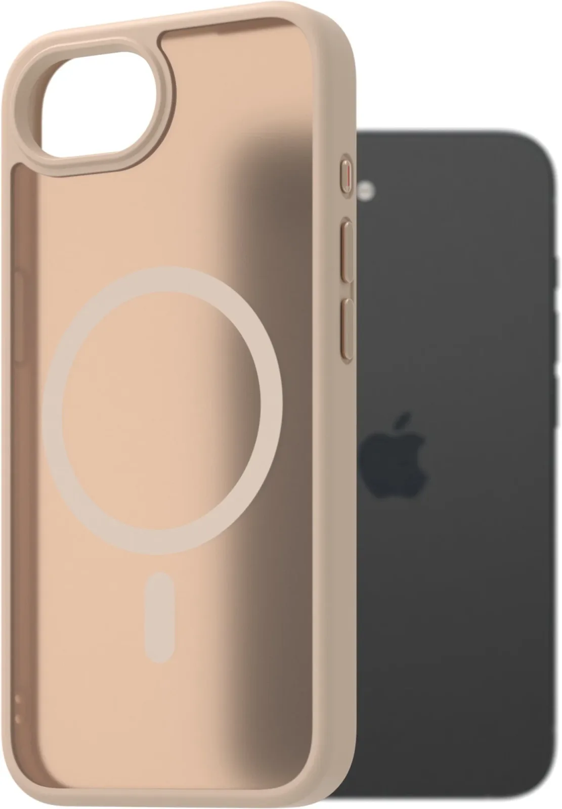 AlzaGuard iPhone 16e Magsafe homok sárga matt tok
