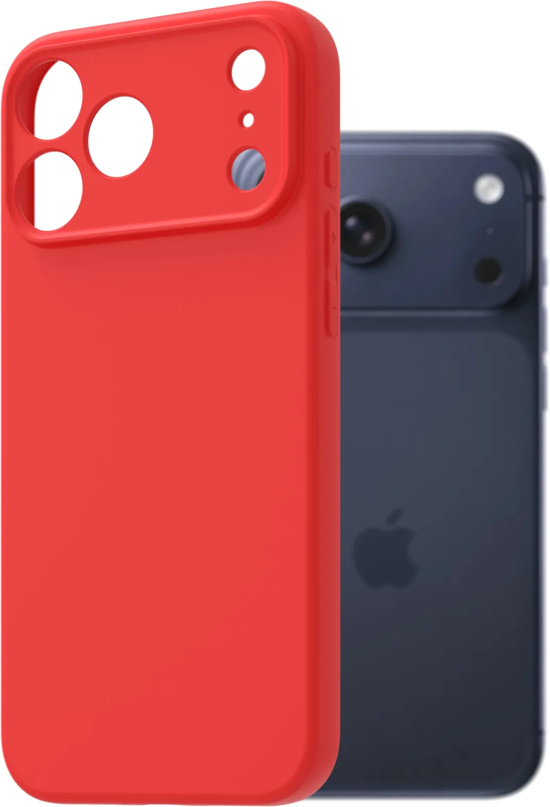 AlzaGuard Matte TPU iPhone 17 Pro Max piros tok