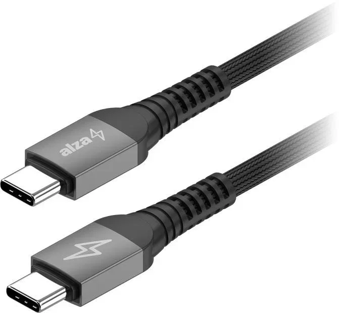 AlzaPower AluCore USB-C to USB-C 2.0 100W Ultra Durable 1m sötétszürke