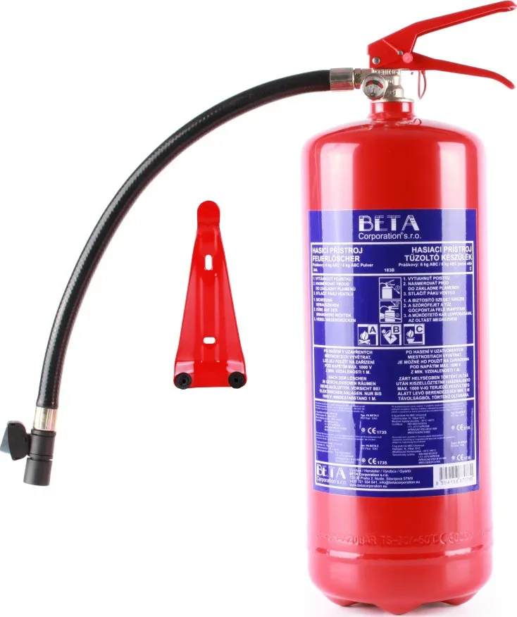 BETA Hitelesített poroltó P6-Beta Z, 6 kg