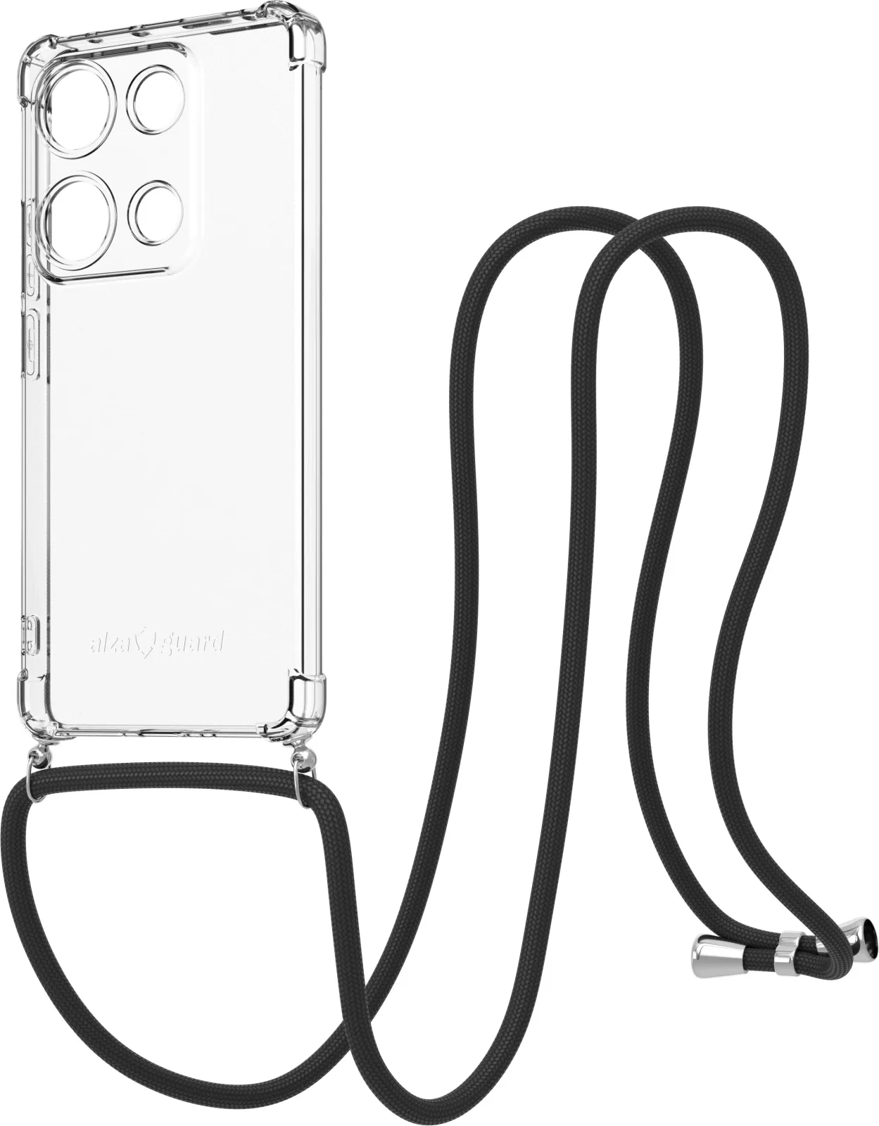AlzaGuard Luxe Lanyard Xiaomi Redmi Note 14S fekete tok