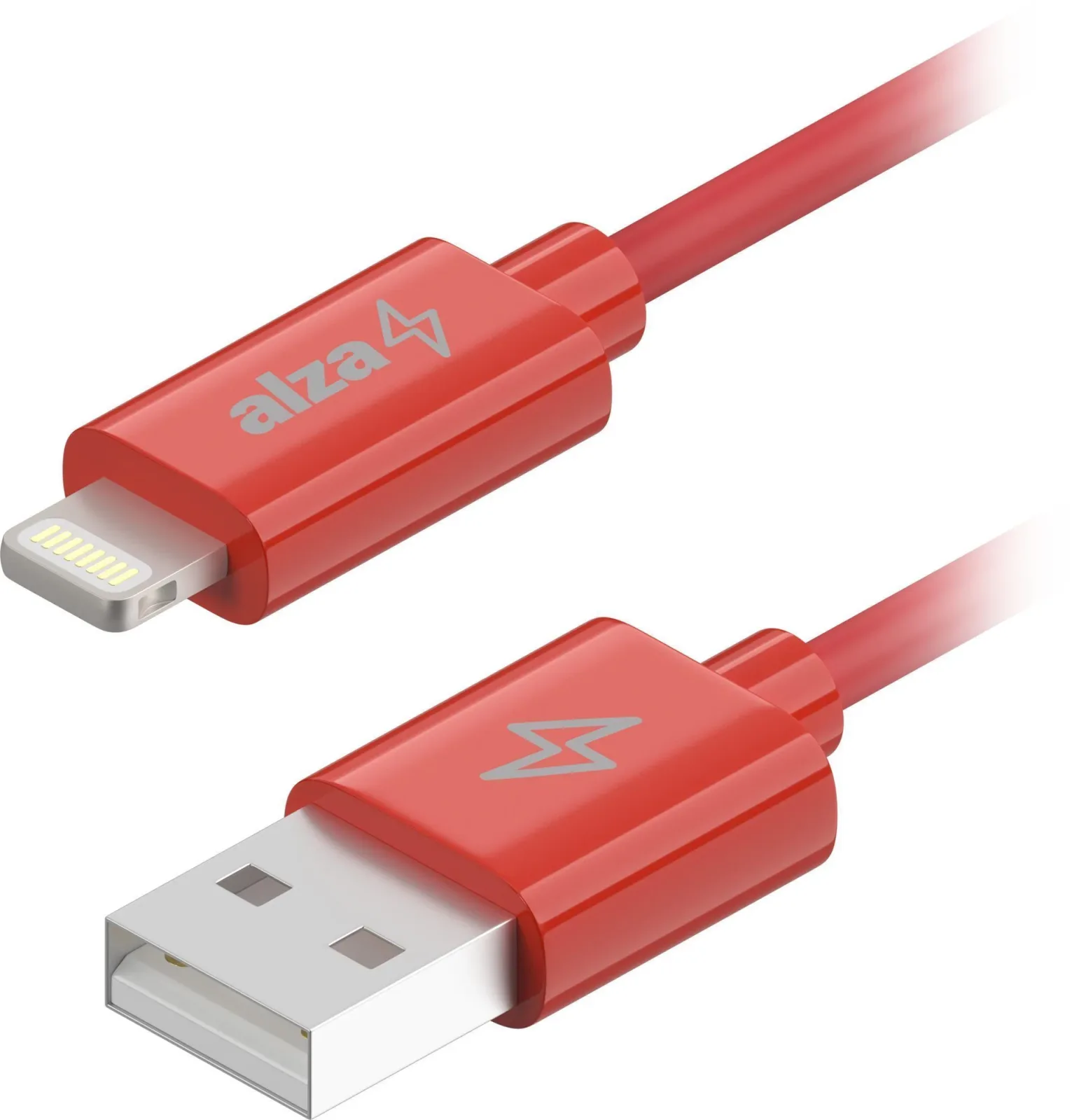 AlzaPower Core USB-A to Lightning MFi (C189) 2m piros