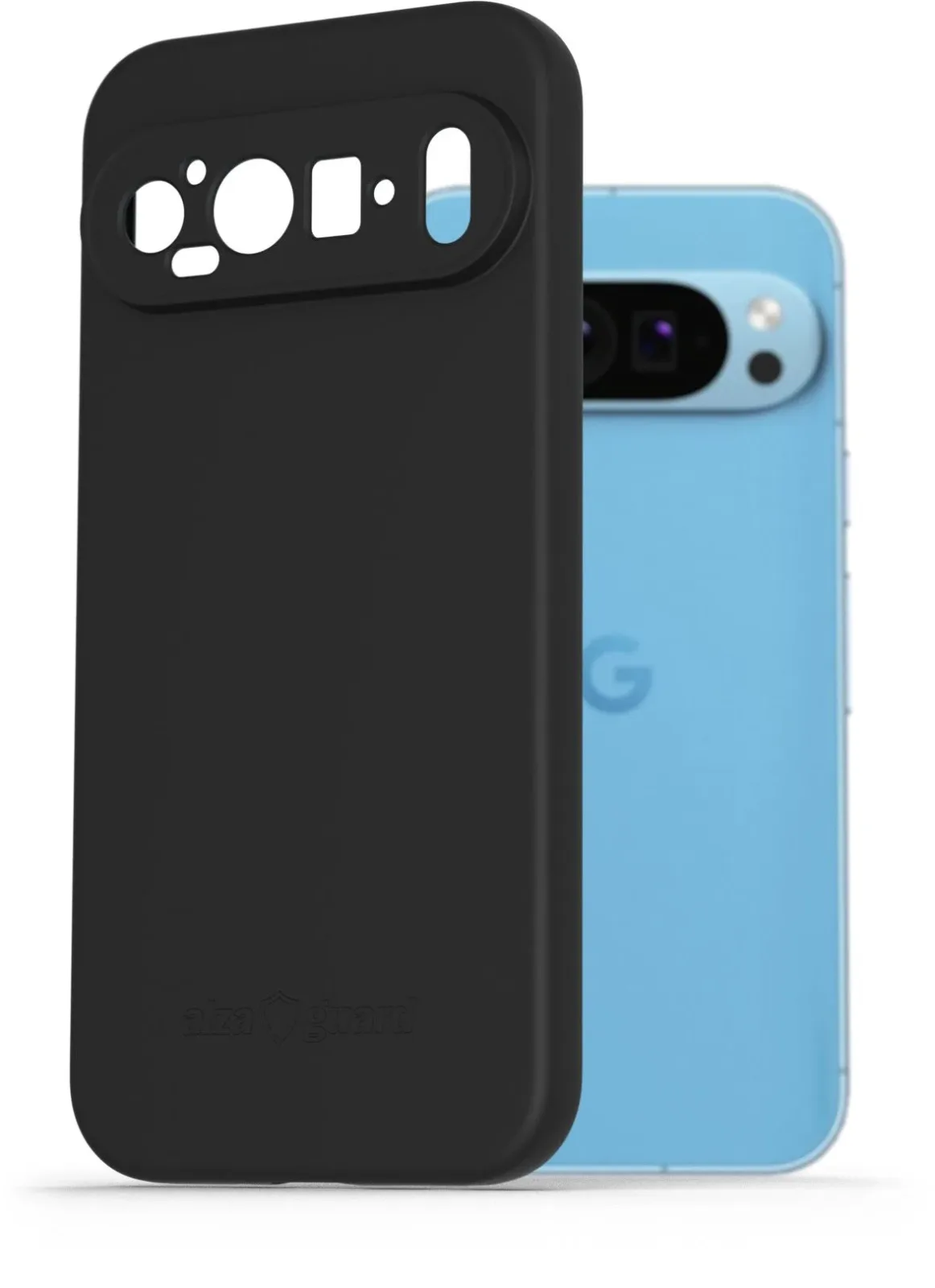 AlzaGuard Matte Google Pixel 9 Pro fekete TPU tok