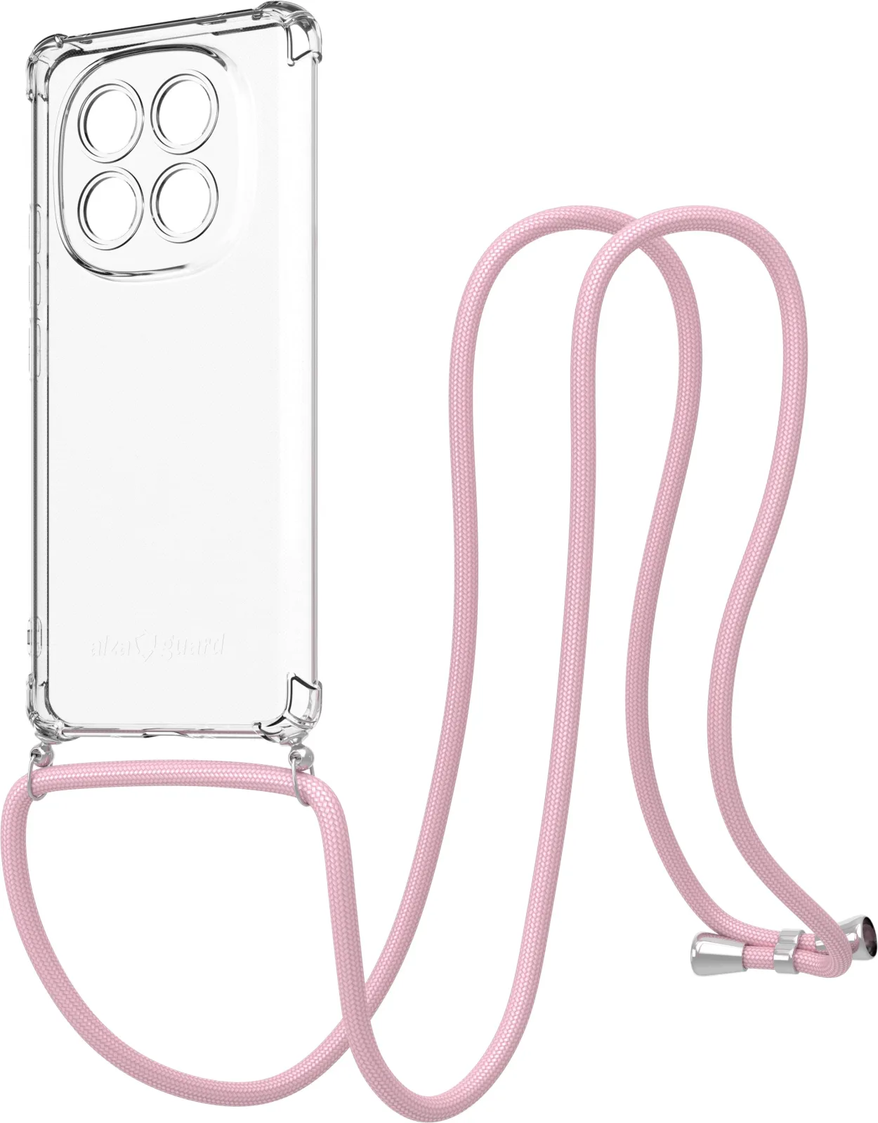AlzaGuard Luxe Lanyard Case Xiaomi Redmi Note 14 Pro+ rózsaszín tok