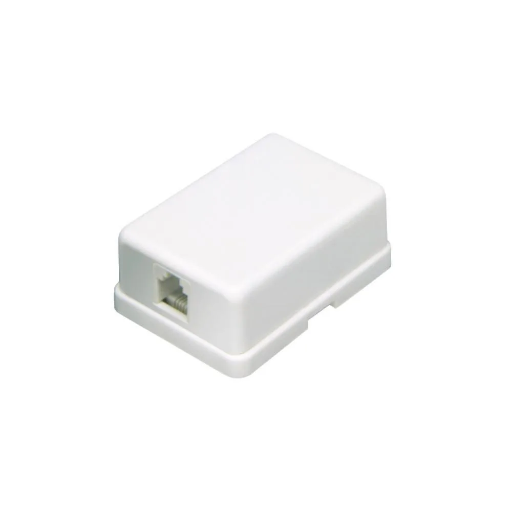 USE TS 1M/WH Tel. aljzat, 1x6P4C, fehér