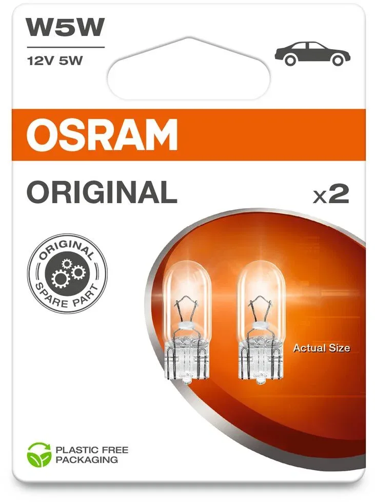 Osram Original W5W, 12 V, 5 W, W2.1x9.5d, 2 db