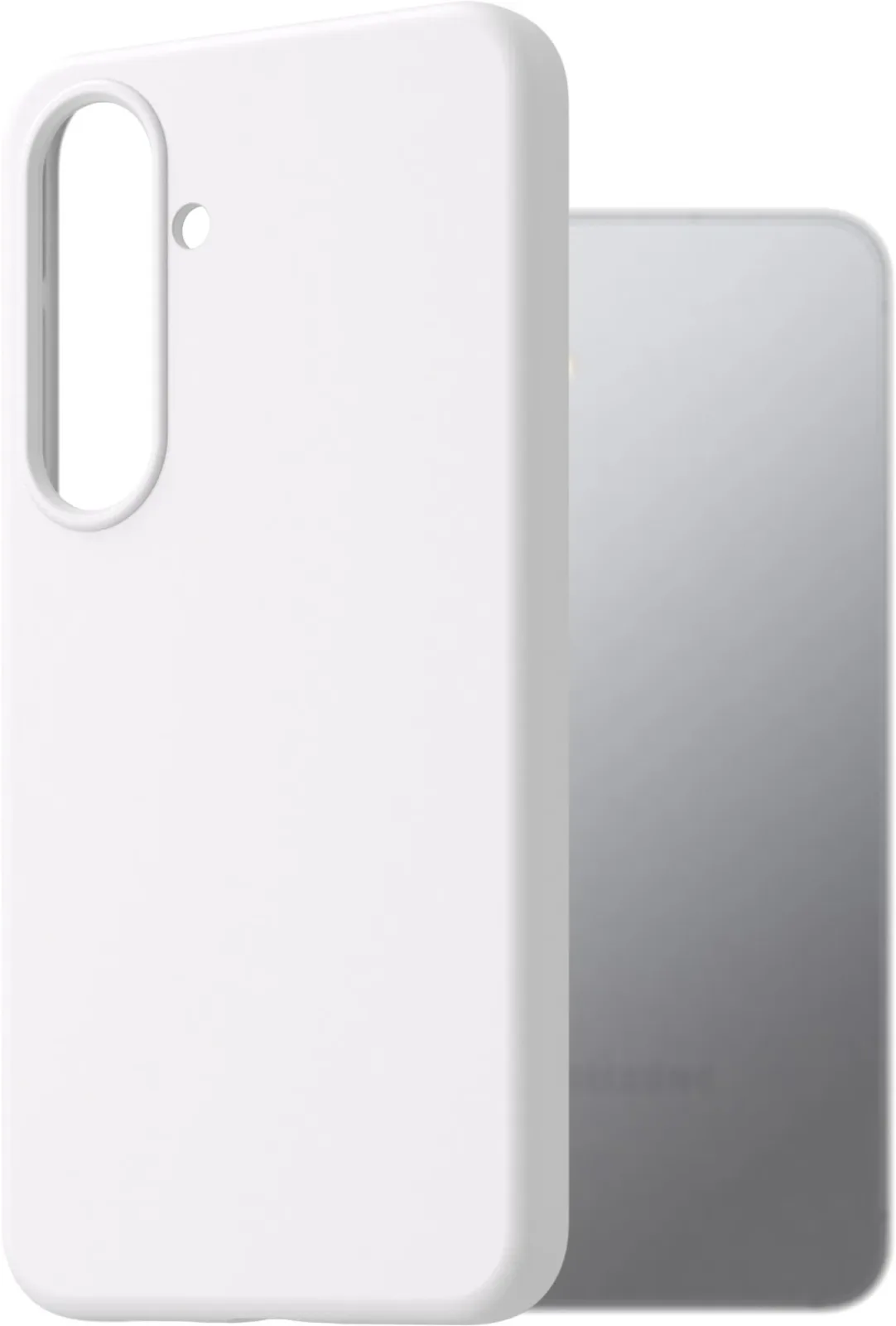 AlzaGuard Premium Samsung Galaxy S25 5G fehér szilikon tok