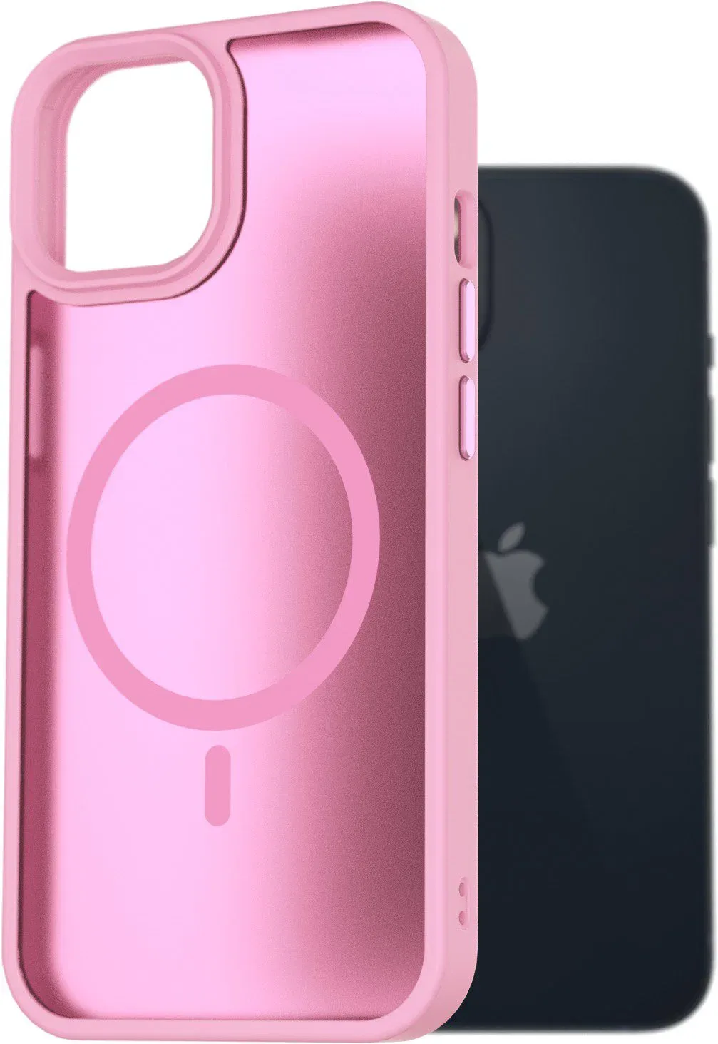 AlzaGuard Matte Case Compatible with Magsafe iPhone 13 levendula-rózsaszín tok
