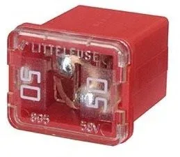 HELLA PAL LOW PROFILE JCASE 50A, piros