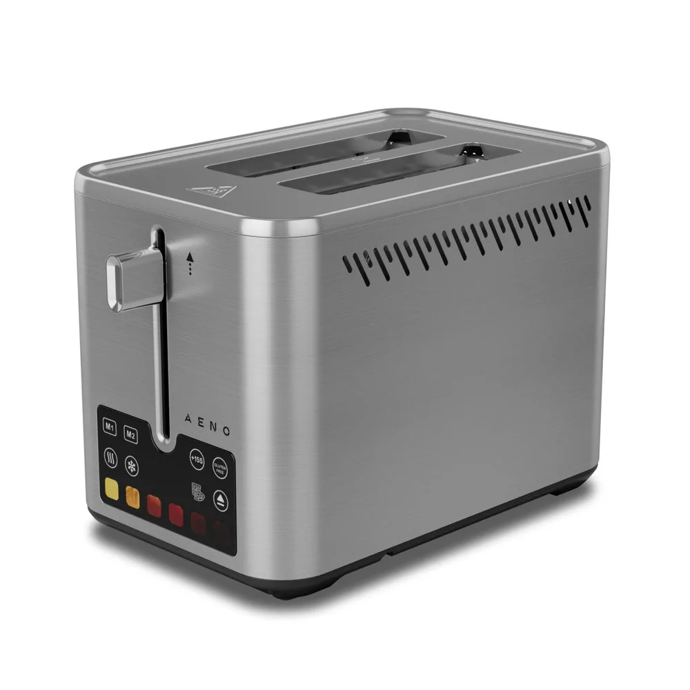 AENO ATS0004 TS4 kenyérpirító, max. 950 W, 6 pirítási szint, érintőgomb, 2 memória, kivehető morzsatálca, rozsdamentes acél