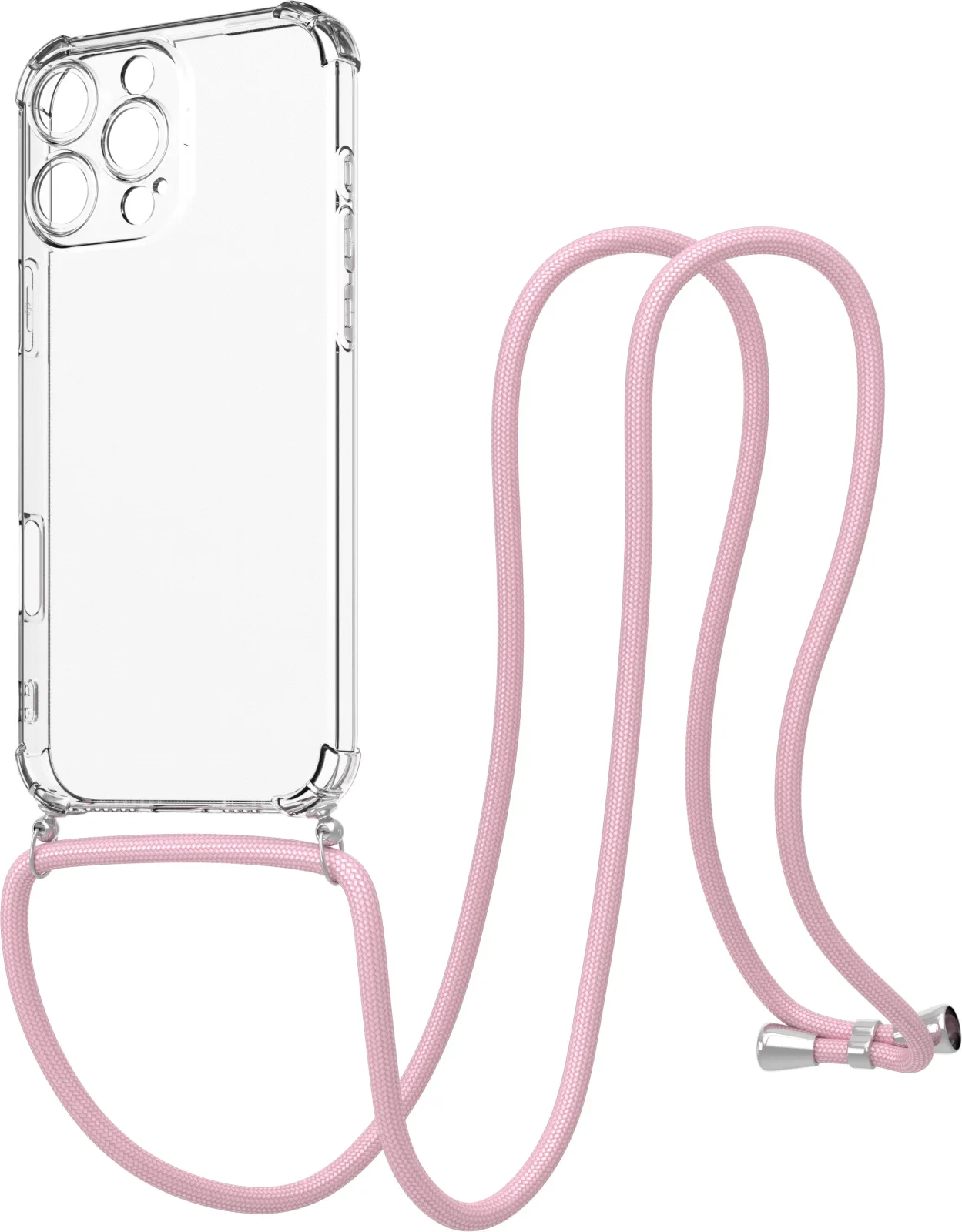 AlzaGuard Luxe Lanyard Case iPhone 16 Pro Max rózsaszín tok