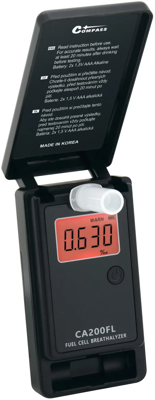 AlcoZero3 alkohol teszter - elektrokémiai érzékelő (CA200FL)