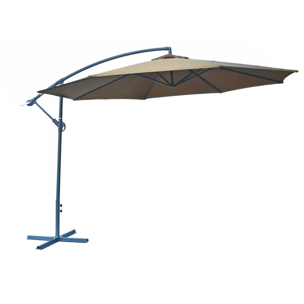 Rojaplast 8080 függő napernyő, hajtókarral - barna - ø 350 cm