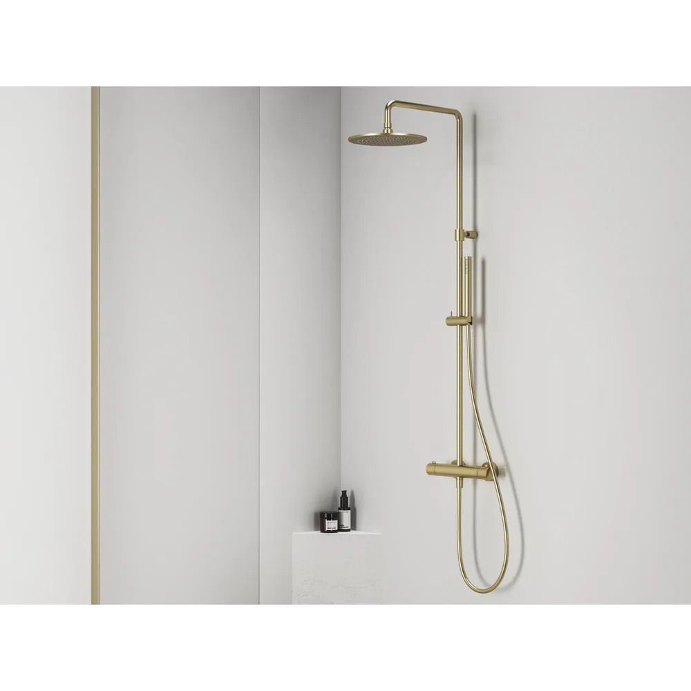 RAVAK X070498 Espirit termosztátos zuhanyoszlop szettel ES 091.60RGB, rose gold
