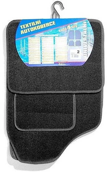 COMPASS Textile carpets UNI 4pcs size 2. black