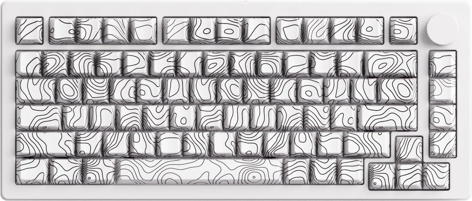 AKKO MONSGEEK M1 V5 Contour Lines White (Spray Paint)