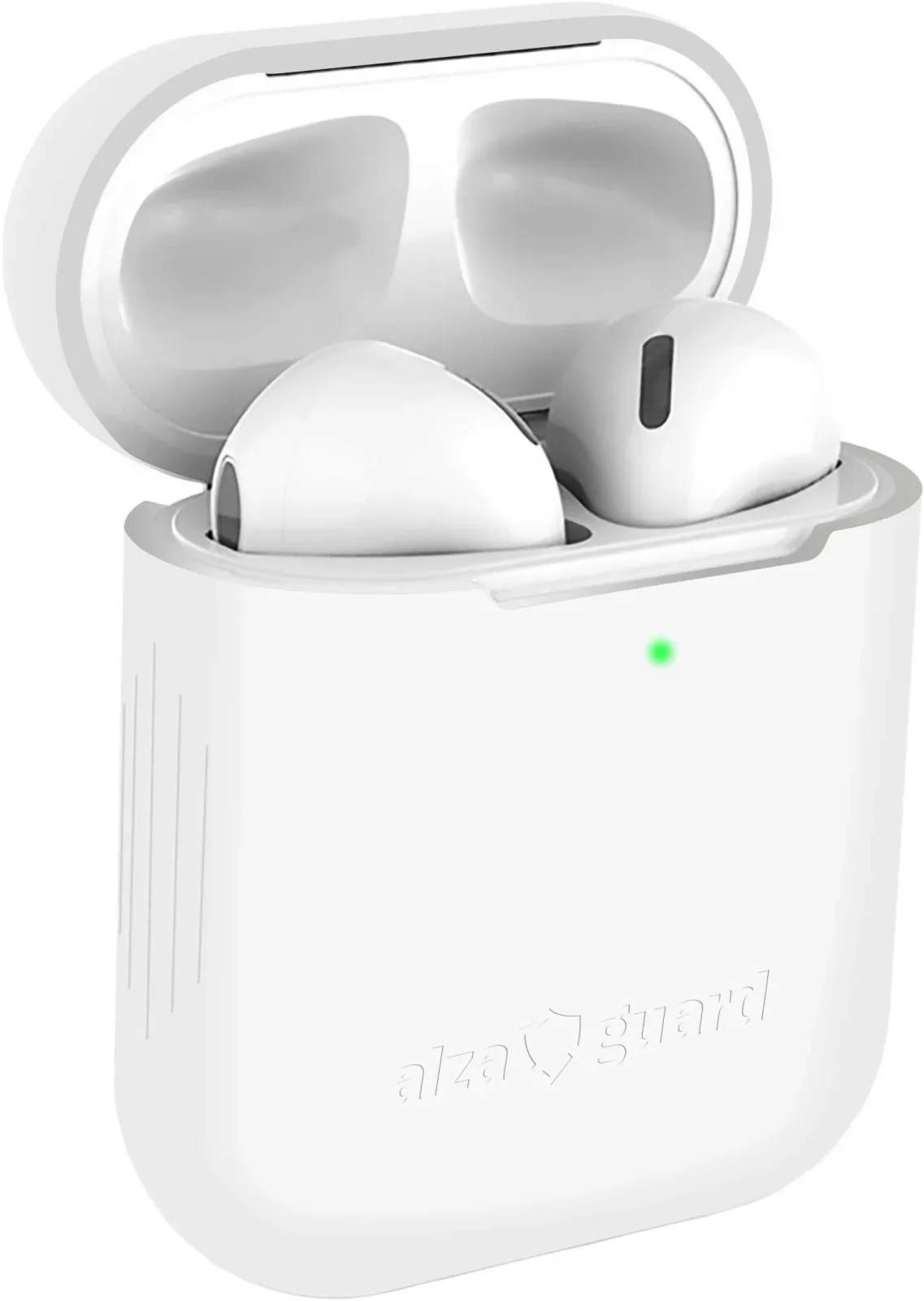 AlzaGuard Skinny Silicone Case Airpods 1. és 2. generáció fehér