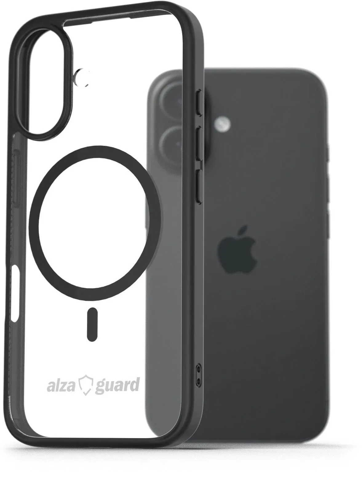 AlzaGuard iPhone 16 Clear TPU Case Compatible with Magsafe tok