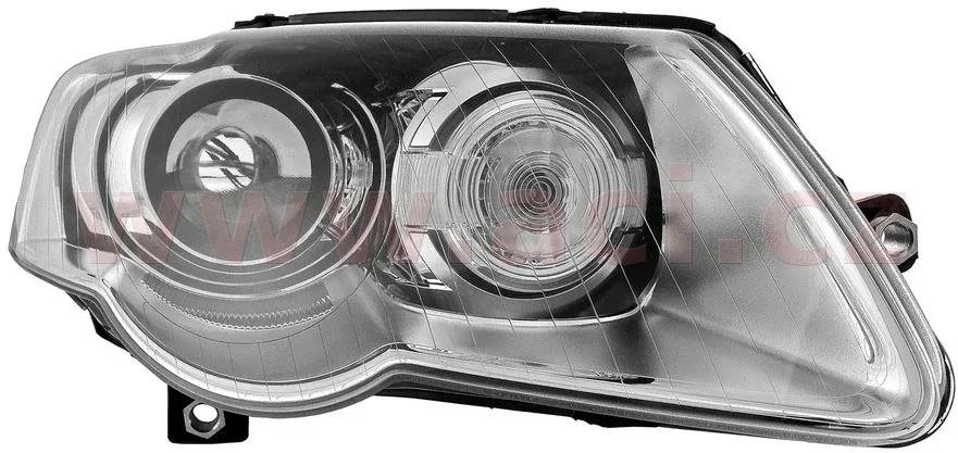 VALEO VW Passat 05- -6/07 jobb első fényszóró, Xenon D1S+H7 (5GL típusú egységhez, AUTO.O.)