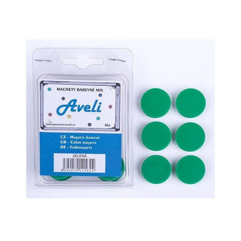 AVELI 24 mm, zöld - 6 darab a csomagban