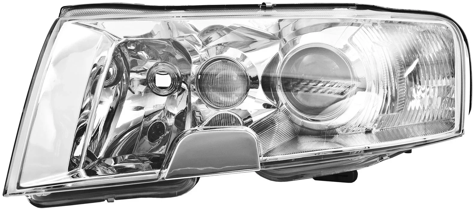 ACI ŠKODA SUPERB 01-08 Bal első fényszóró, H7+H3+H3 (elektromos vezérlés + motor)