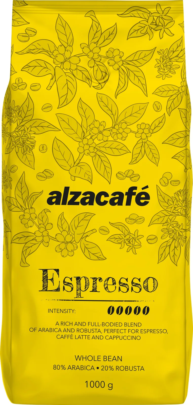 AlzaCafé Espresso, szemes, 1000g