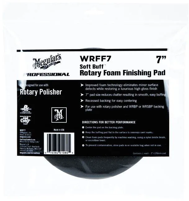 Meguiar's Soft Buff Rotary Foam Finishing Disc 7"