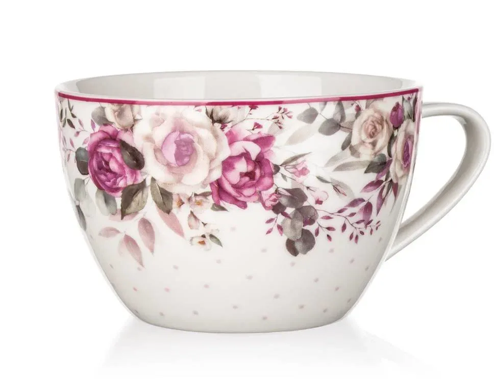 BANQUET ROSE Jumbo bögre, 550 ml, 4 db