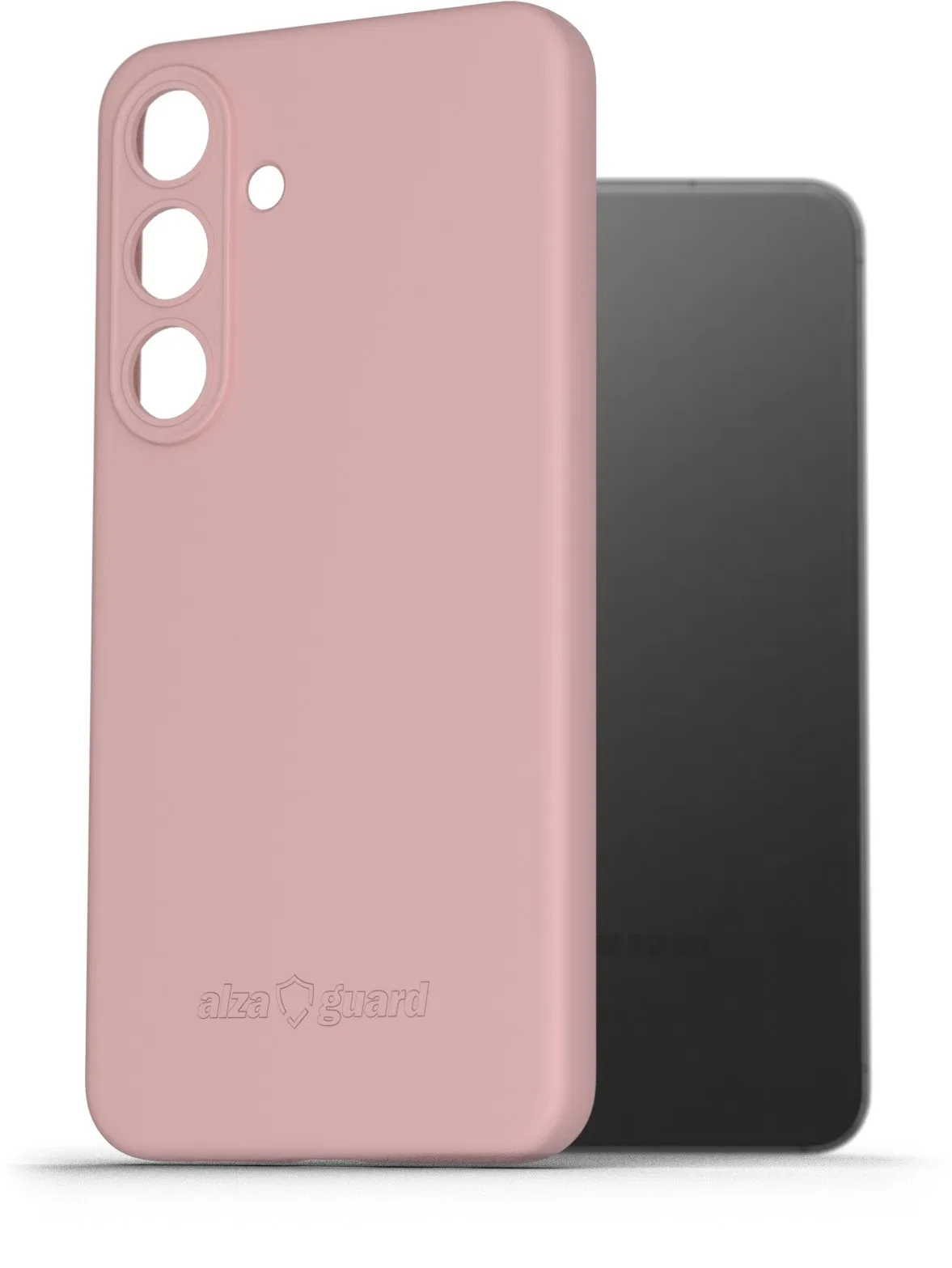 AlzaGuard Matte Samsung Galaxy S24 rózsaszín TPU tok