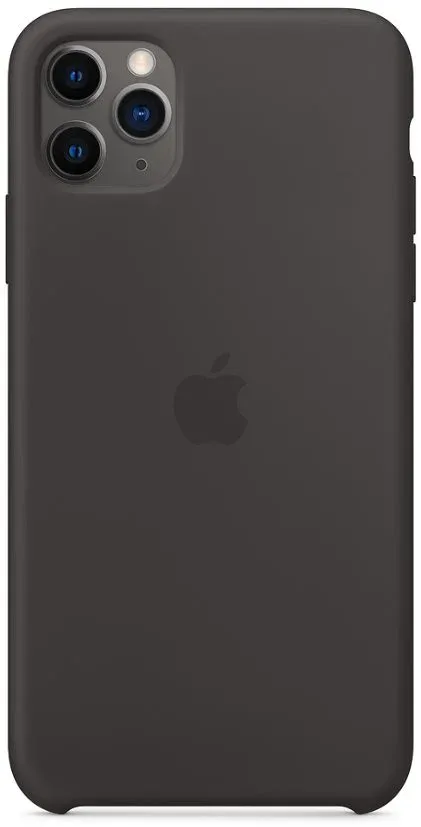 Apple iPhone 11 Pro Max fekete szilikon tok
