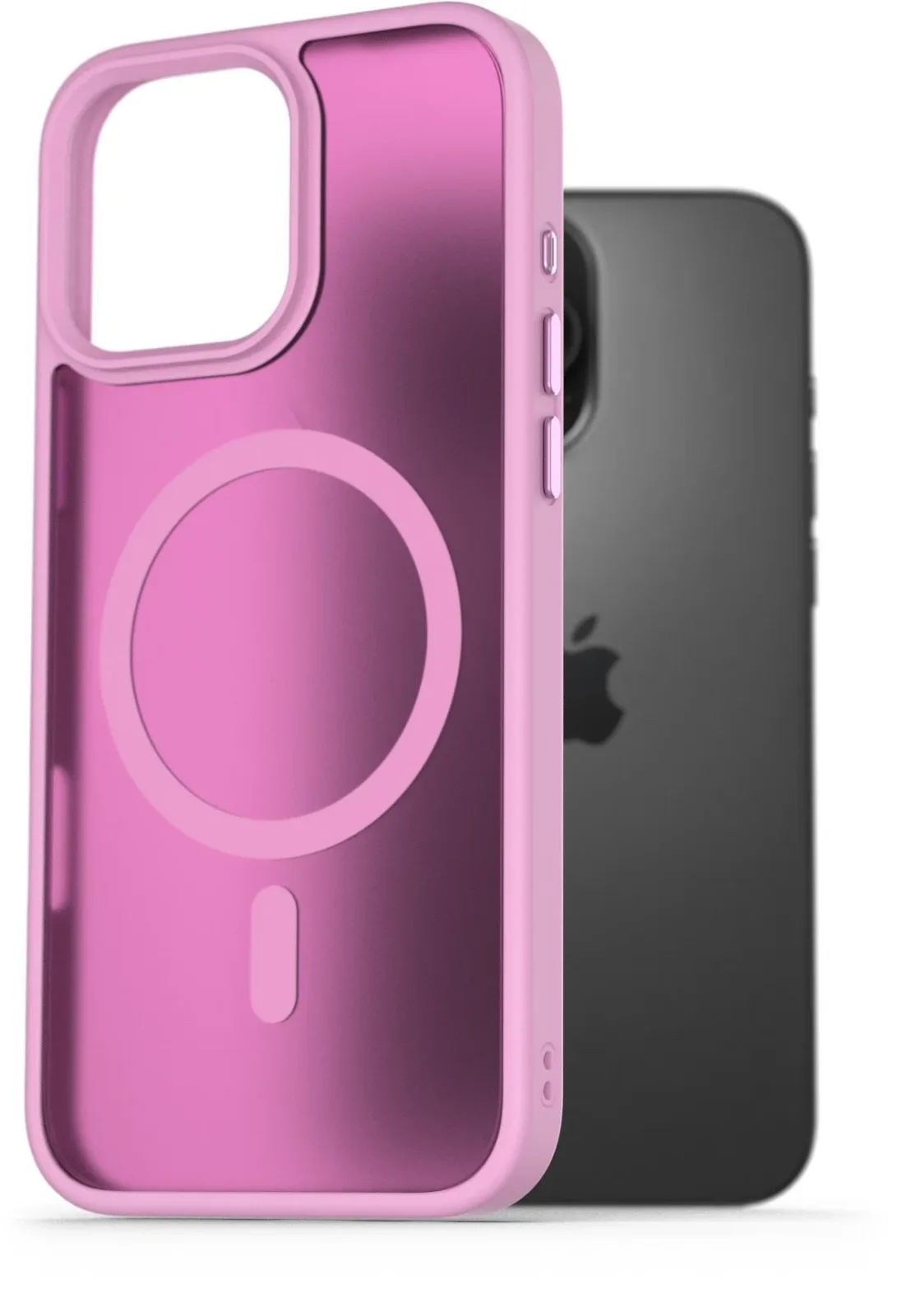 AlzaGuard Matte Case Compatible with Magsafe iPhone 16 Pro Max rózsaszín tok