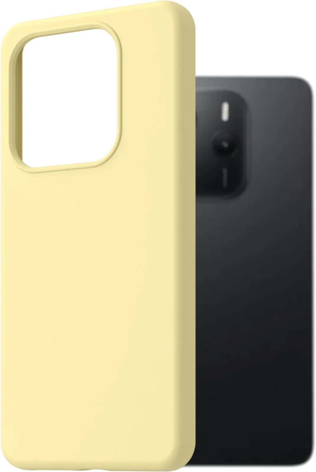 AlzaGuard Premium Silicone Case Xiaomi Redmi Note 14 sárga tok