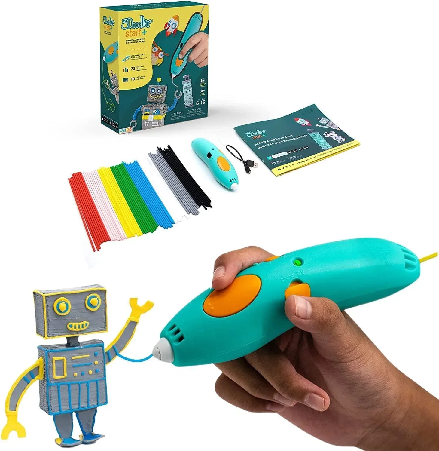 3Doodler Start+ 3D toll + 72 utántöltő + 12 sablon