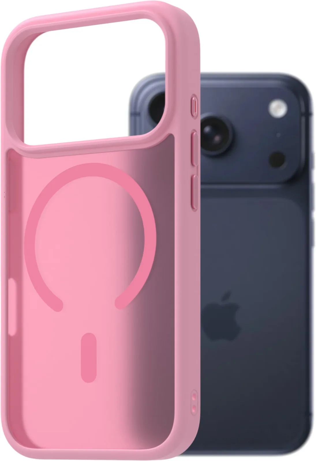 AlzaGuard Matte iPhone 17 Pro levendula rózsaszín Magsafe tok