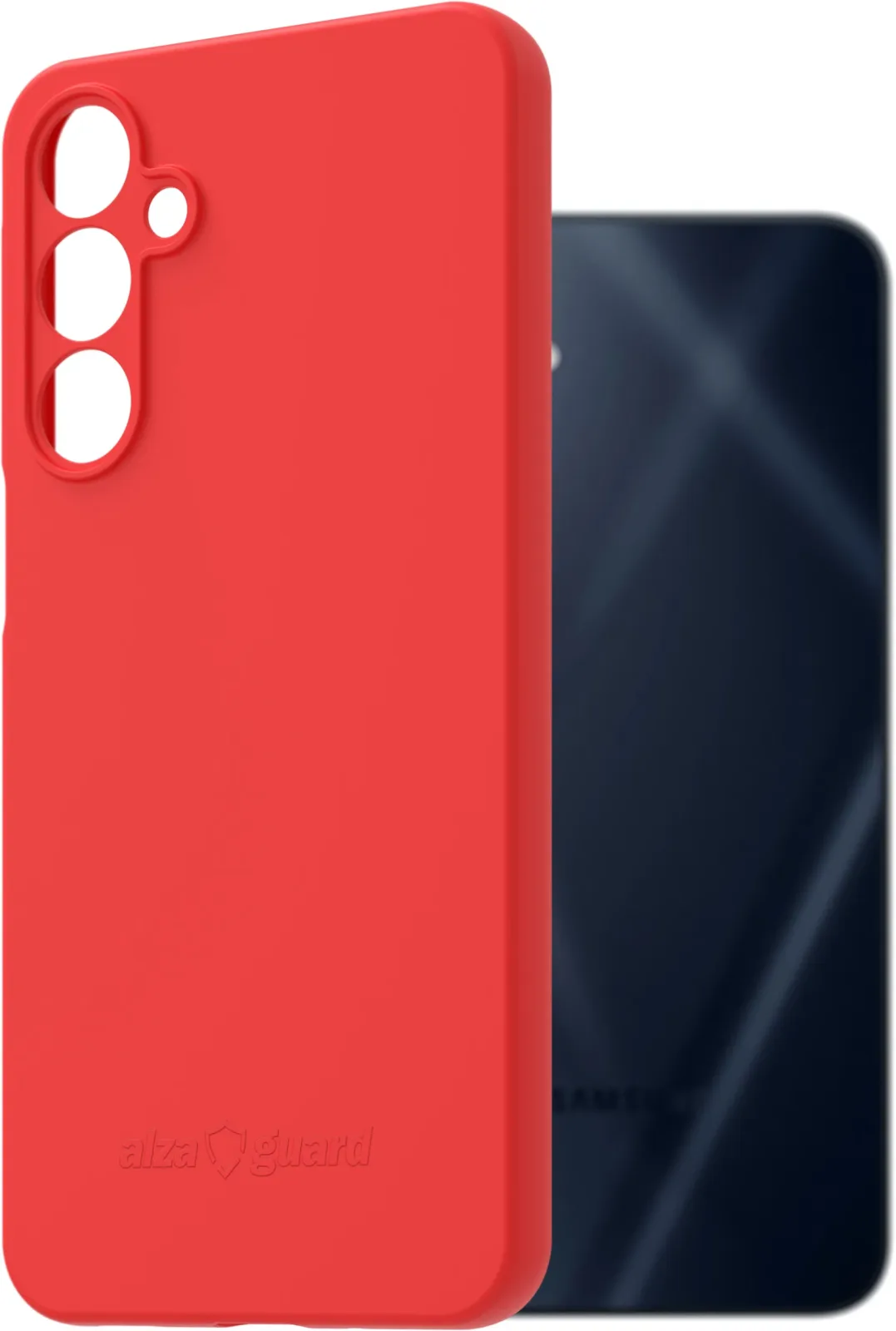 AlzaGuard Matte Case Samsung Galaxy A16 piros TPU tok