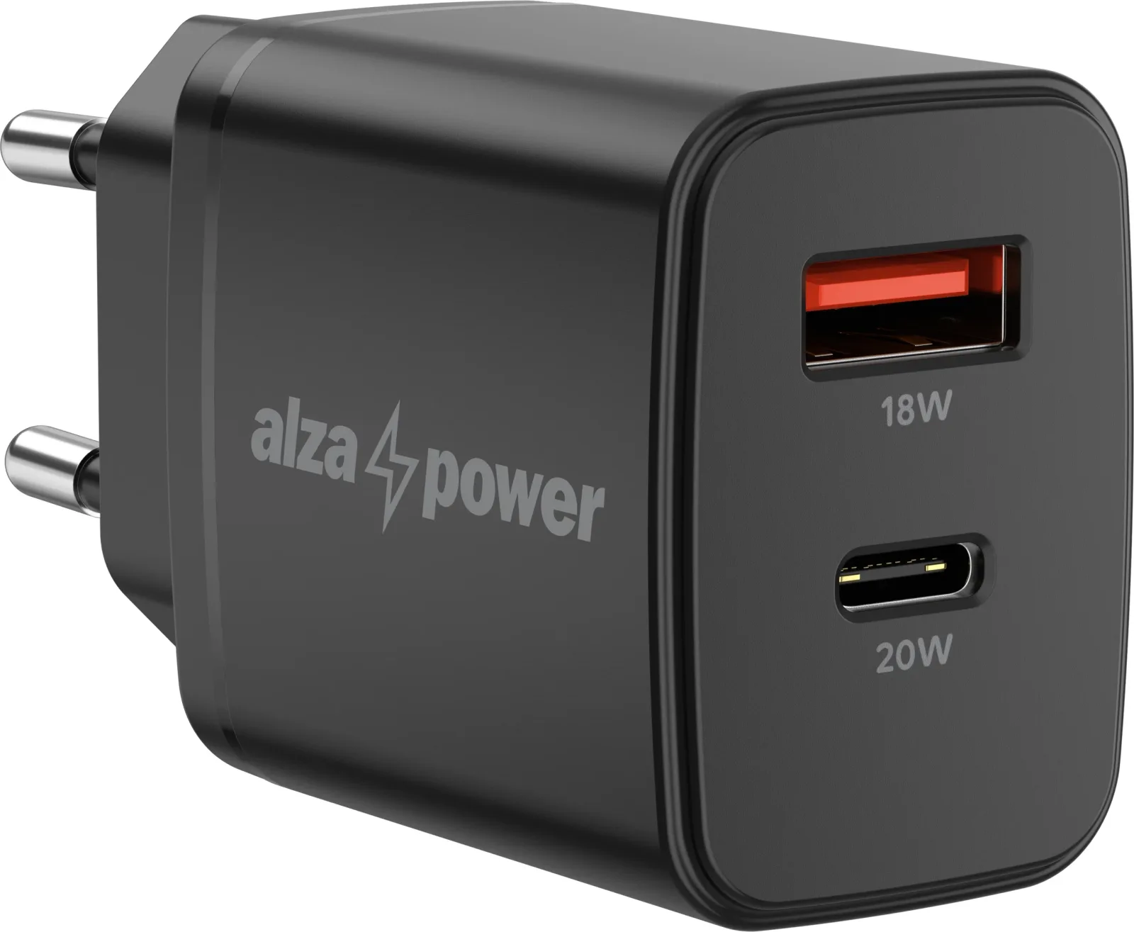 AlzaPower A101 Fast Charge 20W - fekete