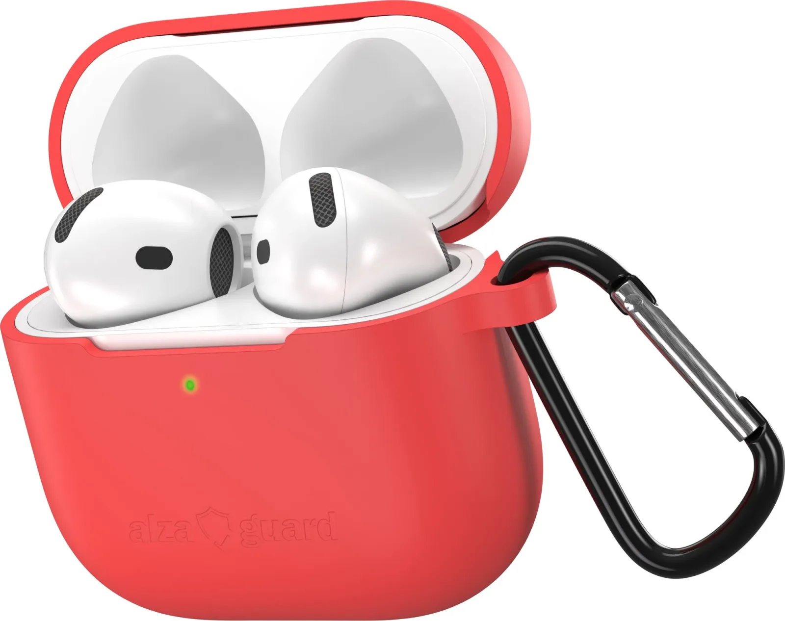 AlzaGuard Skinny Silicone Case Airpods 4 piros tok