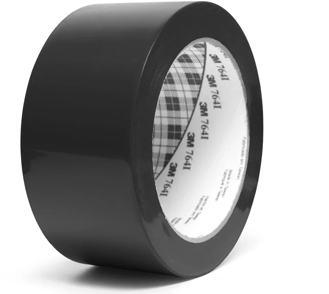3M 764i, 50 mm, 33 m, univerzális jelölő PVC ragasztószalag, fekete
