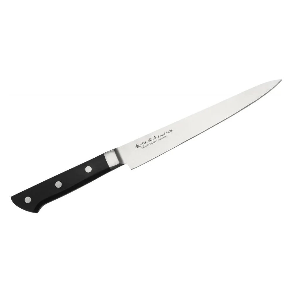 Satake 802-772 Satoru japán szeletelő kés, 21 cm penge hossz, rozsdamentes acél, kemény műanyag markolat