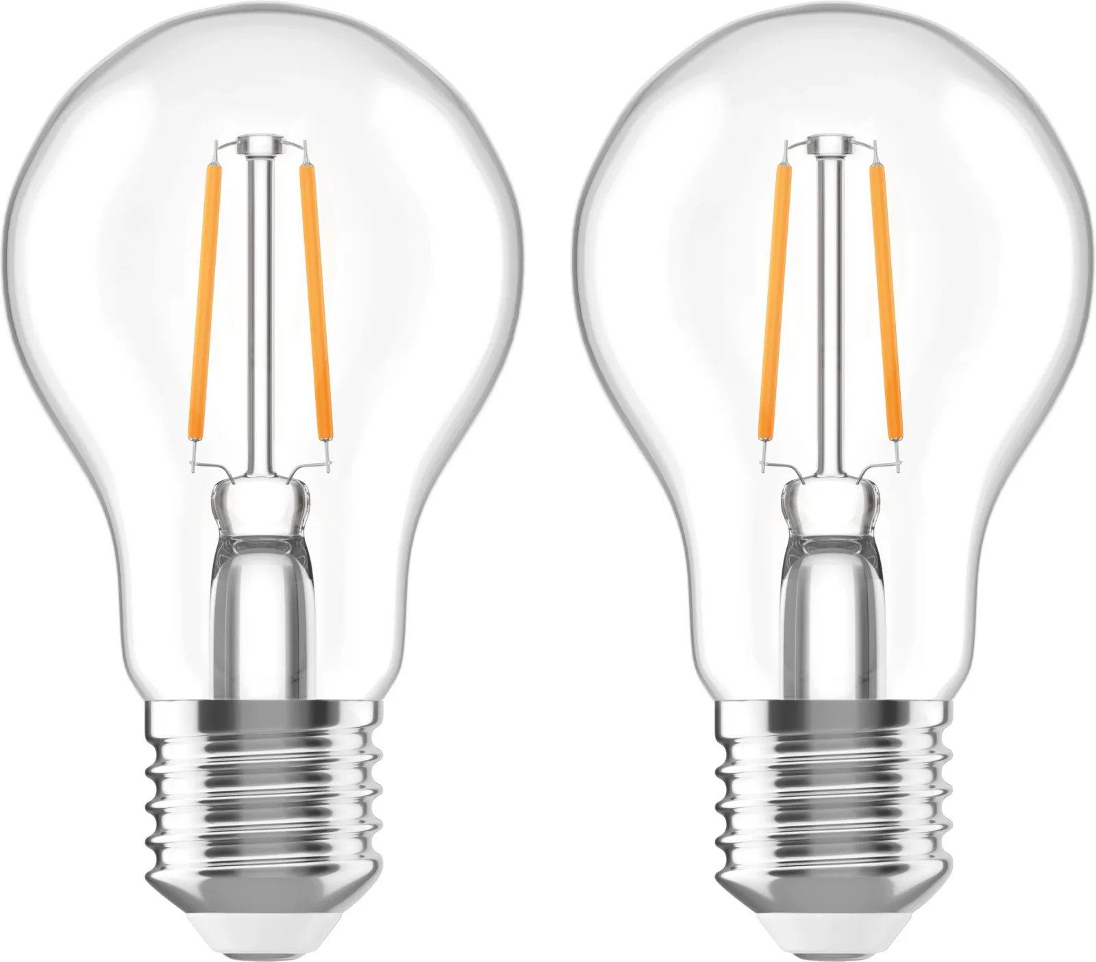 AlzaPower LED 8-75W, E27, 2700K, izzószál, set, 2db