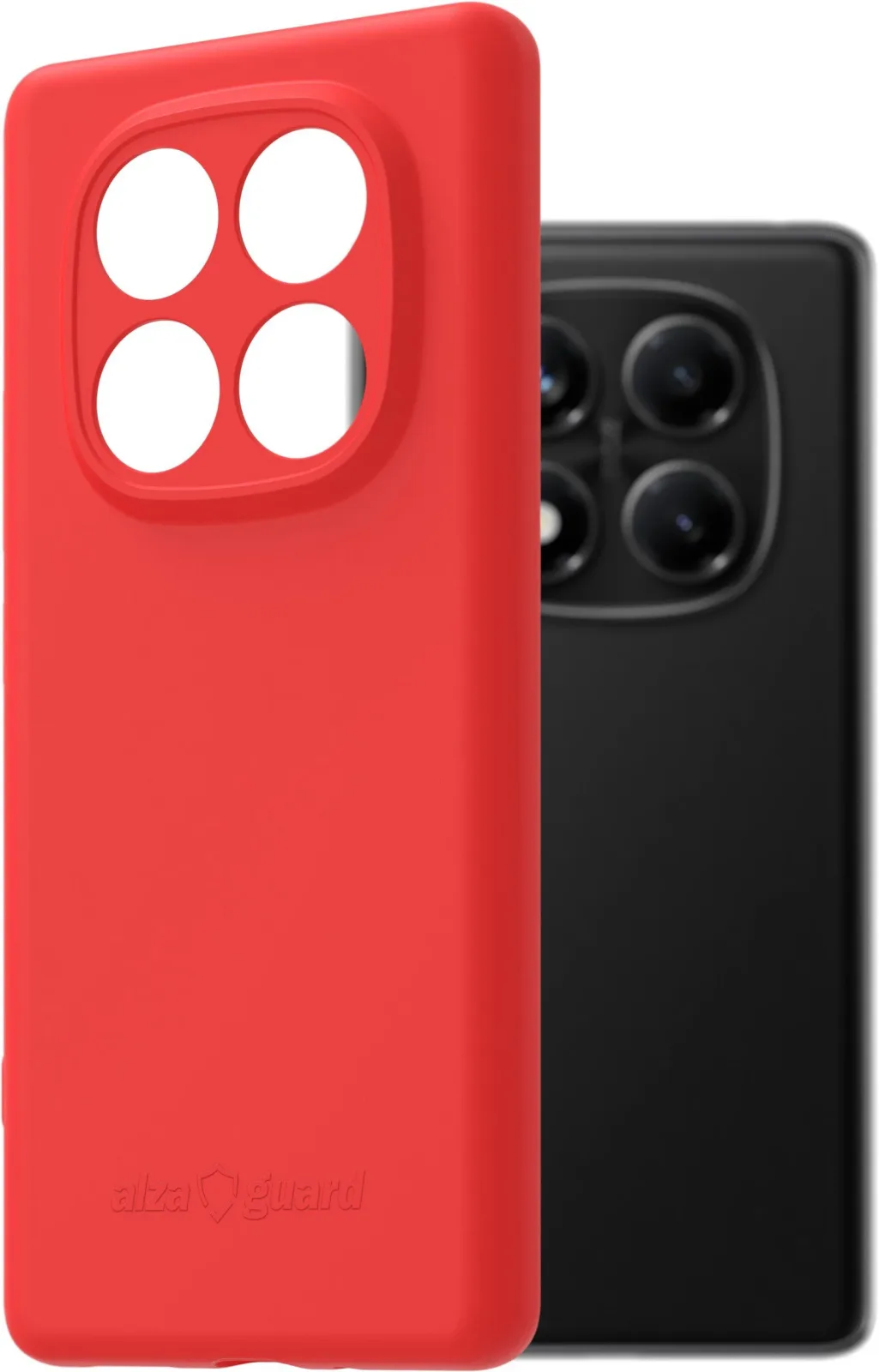 AlzaGuard Matte TPU Case Xiaomi Redmi Note 14 Pro 4G piros tok