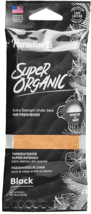Paradise Air Super Organic Air Freshener - Black