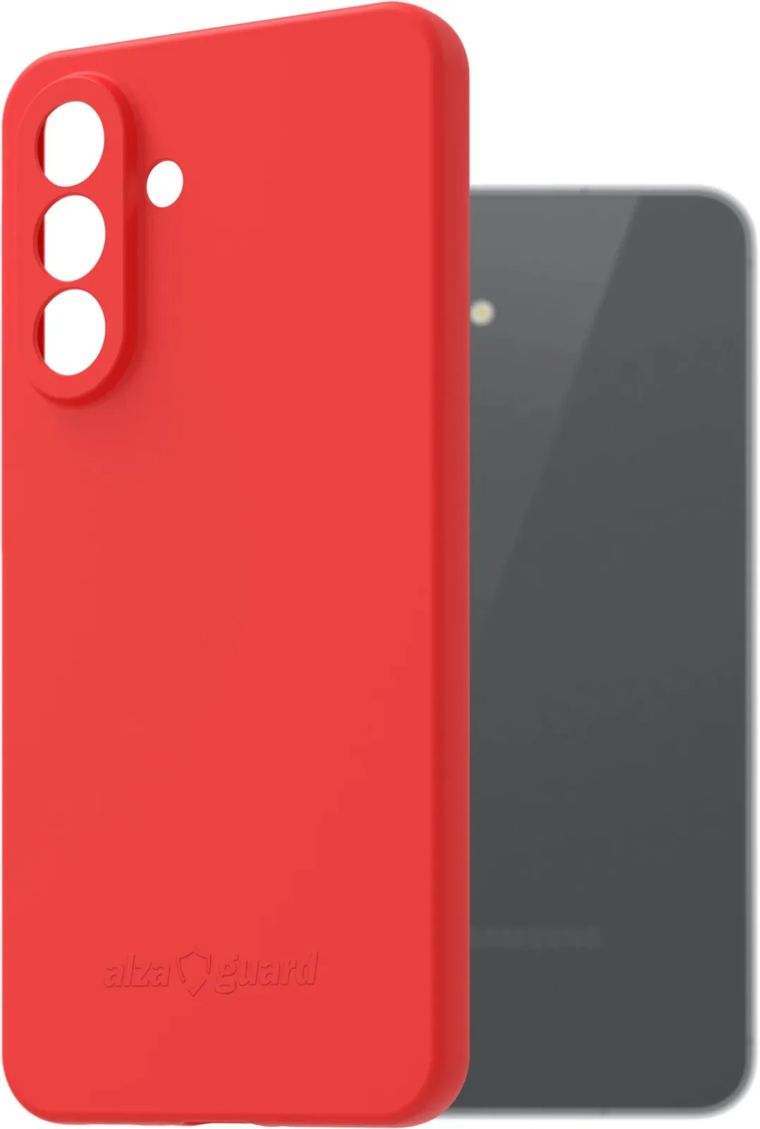 AlzaGuard Matte Case Samsung Galaxy A56 piros TPU tok