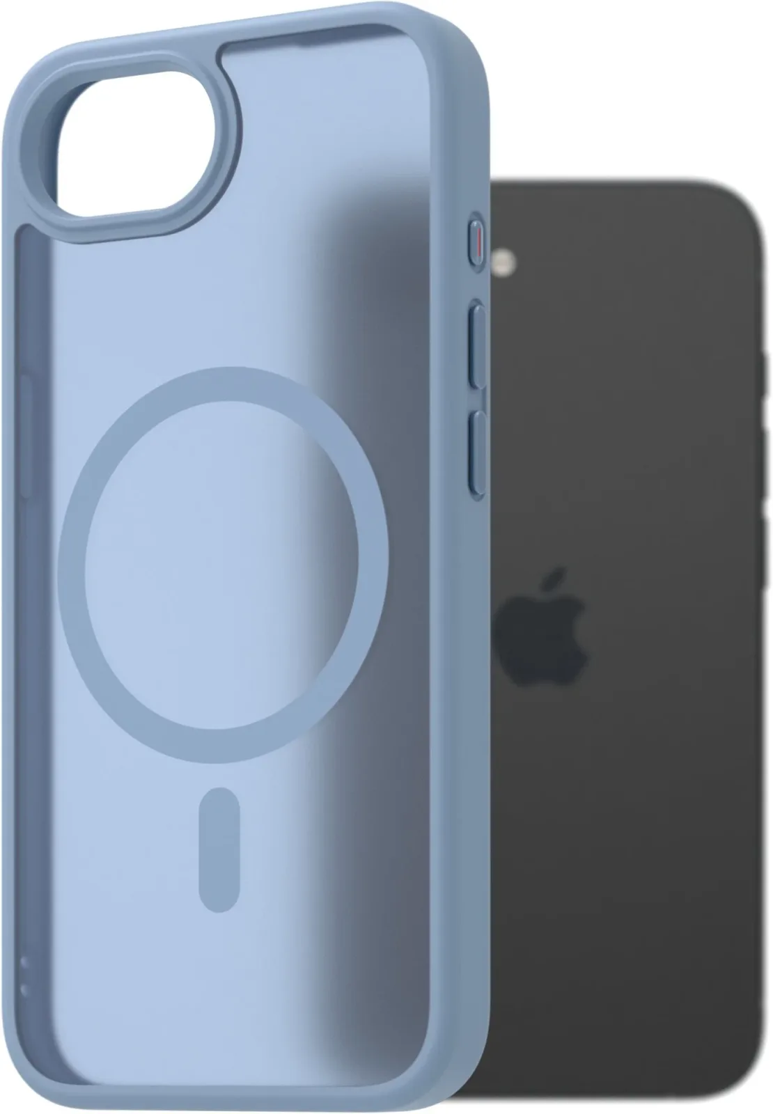 AlzaGuard Matte Case Compatible with Magsafe iPhone 16e világoskék tok